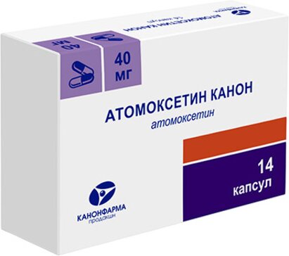 Атомоксетин канон капс 40мг n14