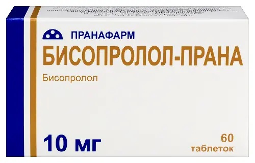Бисопролол-прана тб 10мг n60