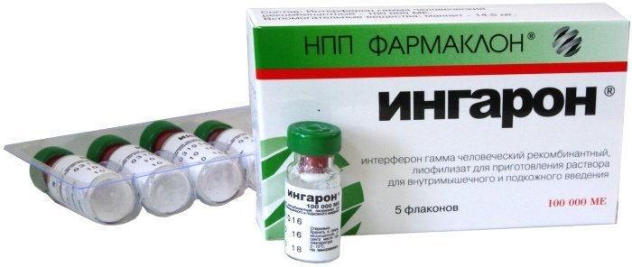 Ингарон лиофилизат для приг р-ра для интраназ введ 100 тыс МЕ + вода для ин 5 мл