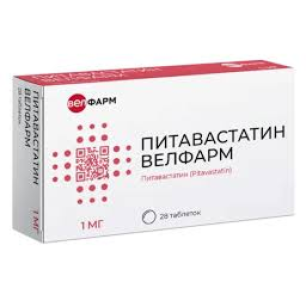 Питавастатин Велфарм тб 1мг №30
