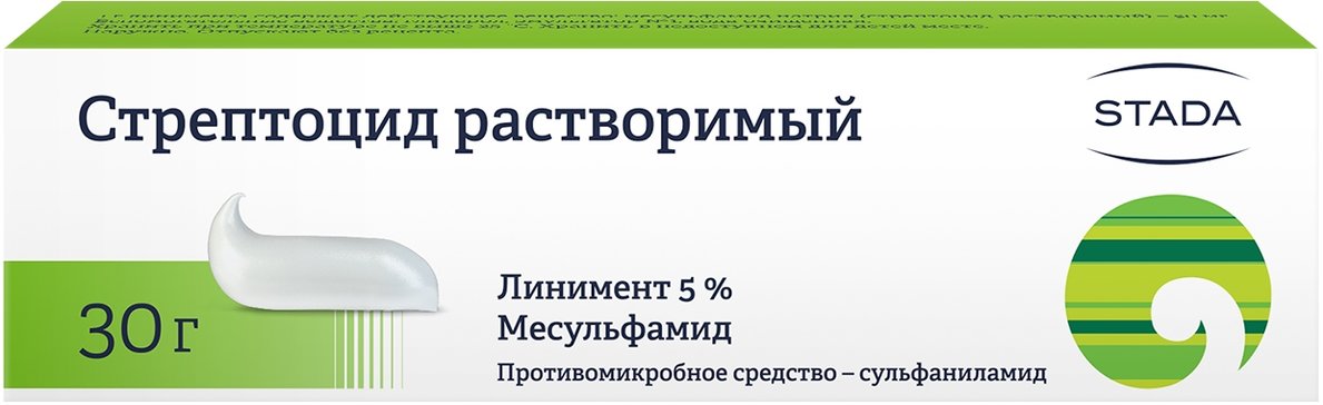 Стрептоцид линим 5% 30г