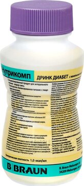 Нутрикомп дринк диабет ваниль 206 ккал 200мл