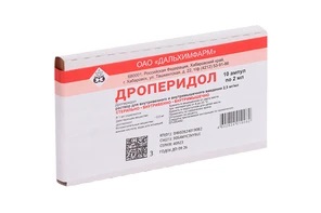 Дроперидол р-р в/в в/м введ 2,5мг/мл 2мл амп N 10