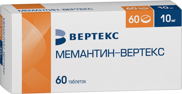 Мемантин тб п/о плен 10 мг N 60