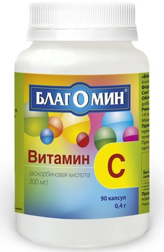 Благомин Витамин С (Аскорбиновая кислота) капс 300мг N 90