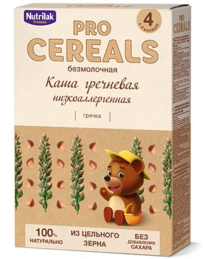 Pro Cereals Nutrilak premium каша сух б/мол гречневая низкоалергенная 4+ 200 г