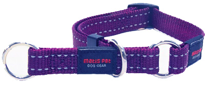 Полуудавка нейлоновая фиолетовая Matis-pet city stile 2см/40-53см