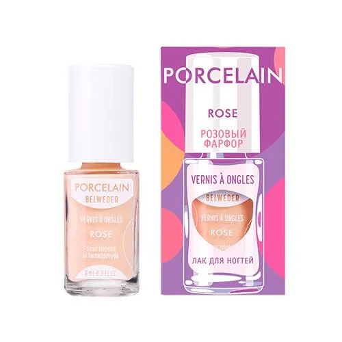 Бельведер porcelain лак для ногтей розовый фарфор 8 мл