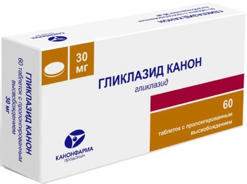 Гликлазид Канон тб пролонг действ 30мг N 60