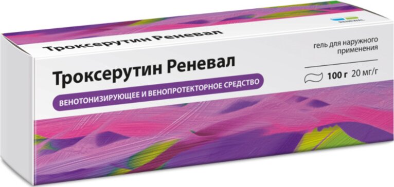 Троксерутин реневал гель 2% 100г N 1