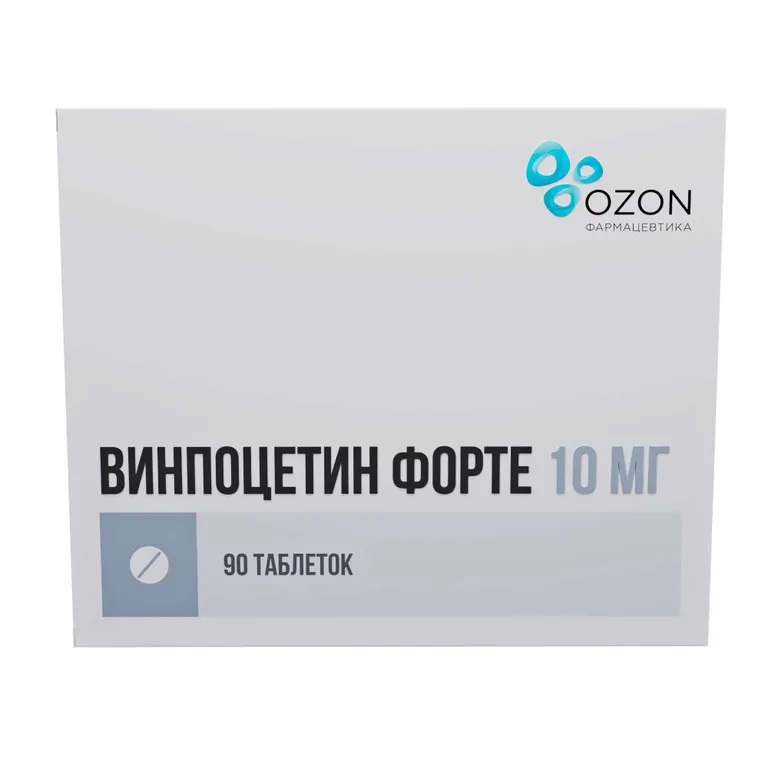 Винпоцетин форте тб 10мг N 90