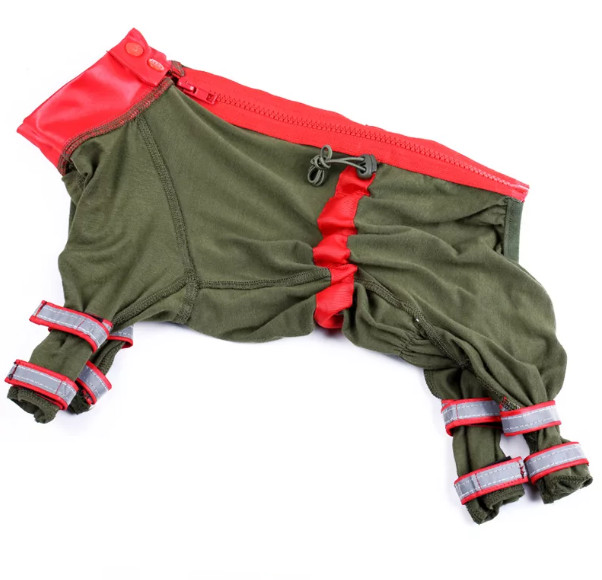 Пыльник для собак мальчиков хаки р.12