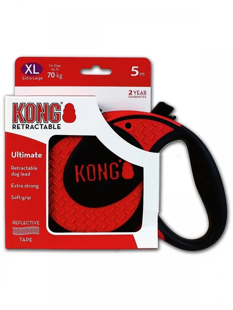 Рулетка-лента красная Kong ultimate р.xl 5м до 70кг