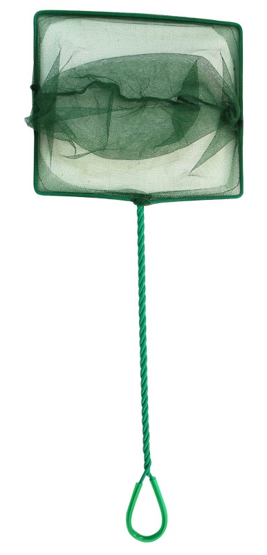Сачок аквариумный зеленый квадратный Laguna 15х1.2см/ручка 30см