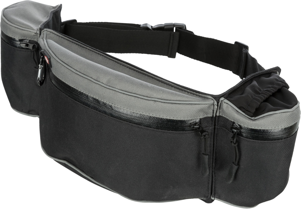 Сумка на пояс черный/серый Trixie baggy belt ремень 62-125см