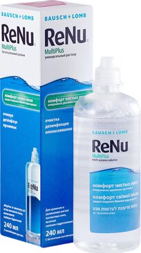 Раствор Renu универсальный для контактных линз 240мл