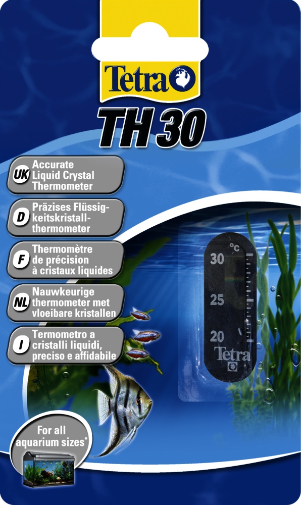 Термометр Tetra 20-30°с наклеивается на стекло th30