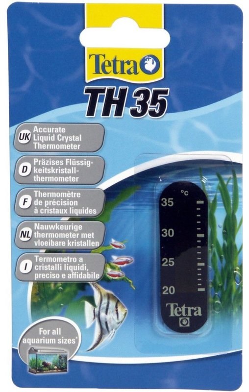 Термометр Tetra 20-35°с наклеивается на стекло th35