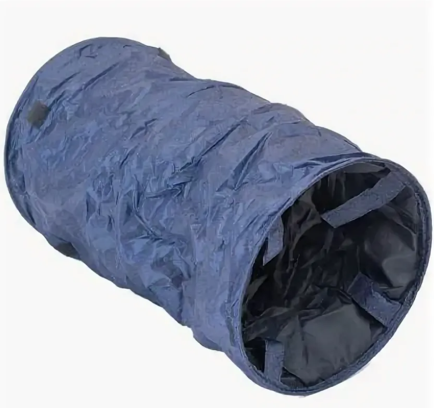 Тоннель шуршащий складной для кошек синий Дарэлл eco d24х50см