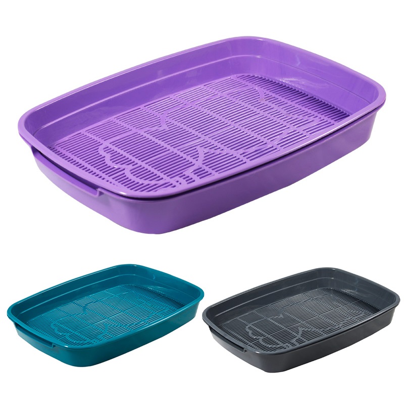 Туалет с сеткой для кошек Гамма леопольд малый 34х26х5см