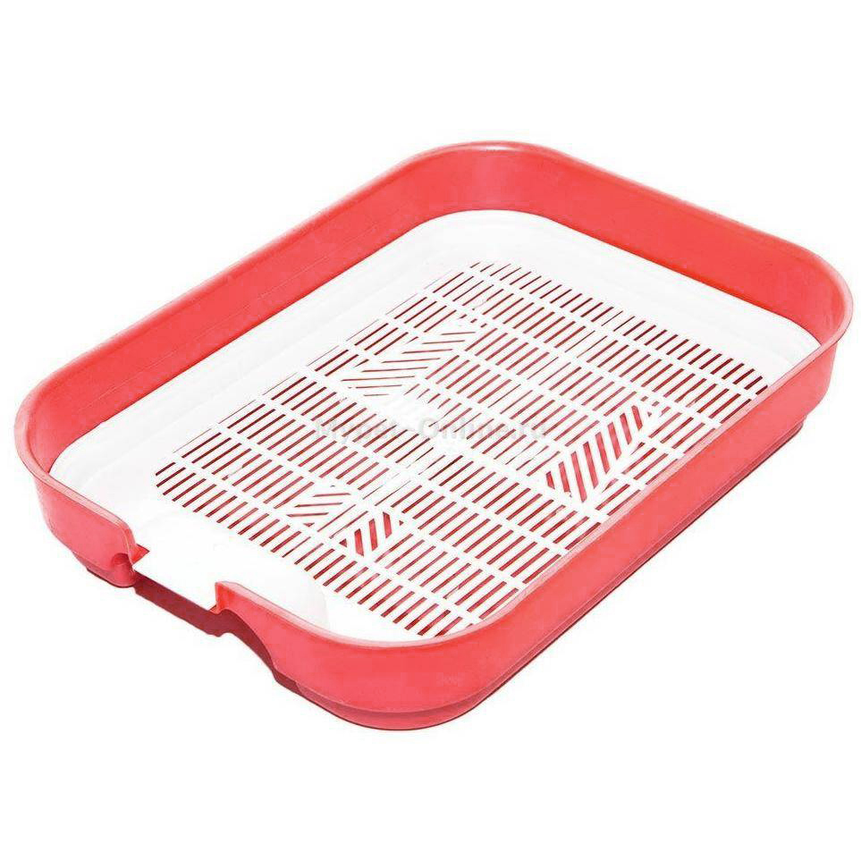 Туалет с сеткой для кошек рубиновый Дарэленд евро малый 34х25х6см