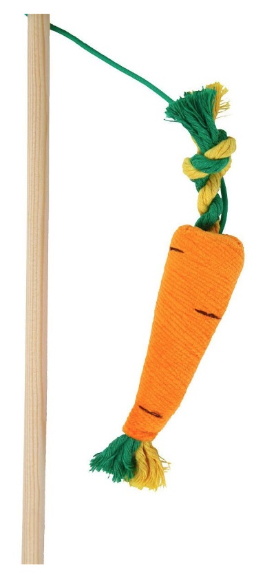 Удочка для кошек Joy морковка 50см