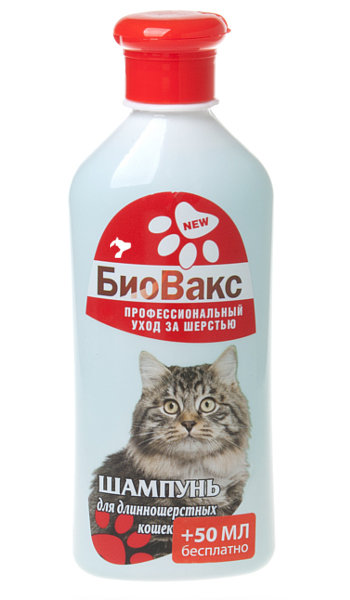 Шампунь для длинношерстных кошек Биовакс 350 мл