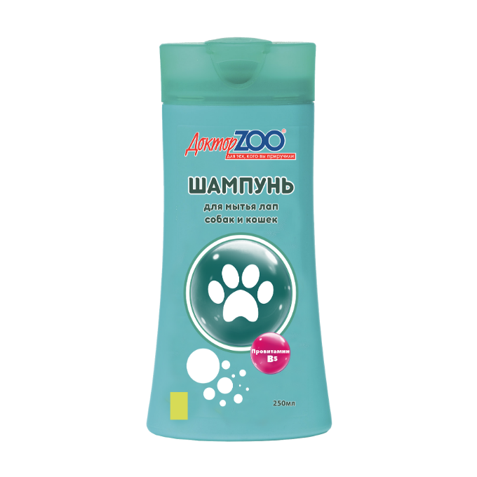 Шампунь для мытья лап собак и кошек Доктор зоо 250 мл