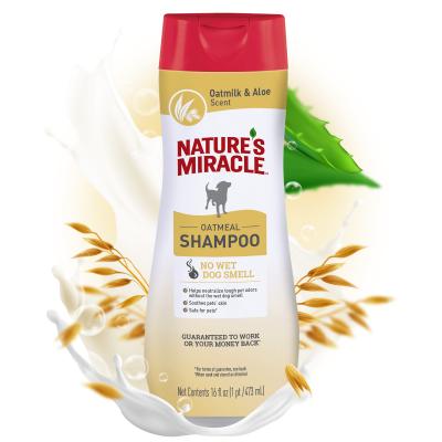 Шампунь против запаха для собак 8in1 nature's miracle oatmeal odor control shampoo 473 мл с овсяным молочком