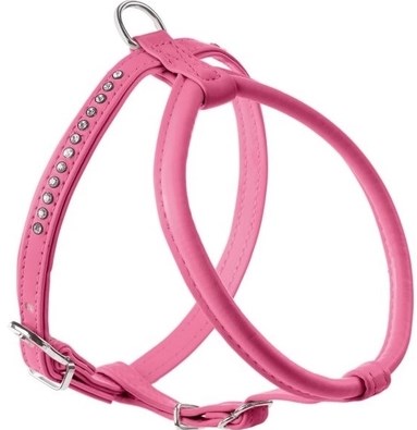 Шлейка для собак розовая Hunter smart modern art r&s luxus кожзам 25/27-33см 28004
