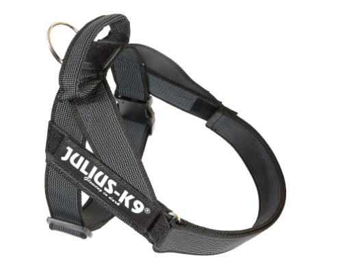 Шлейка для собак черная Julius-k9 color&gray idcr3 ремни 84-113см/40-70кг