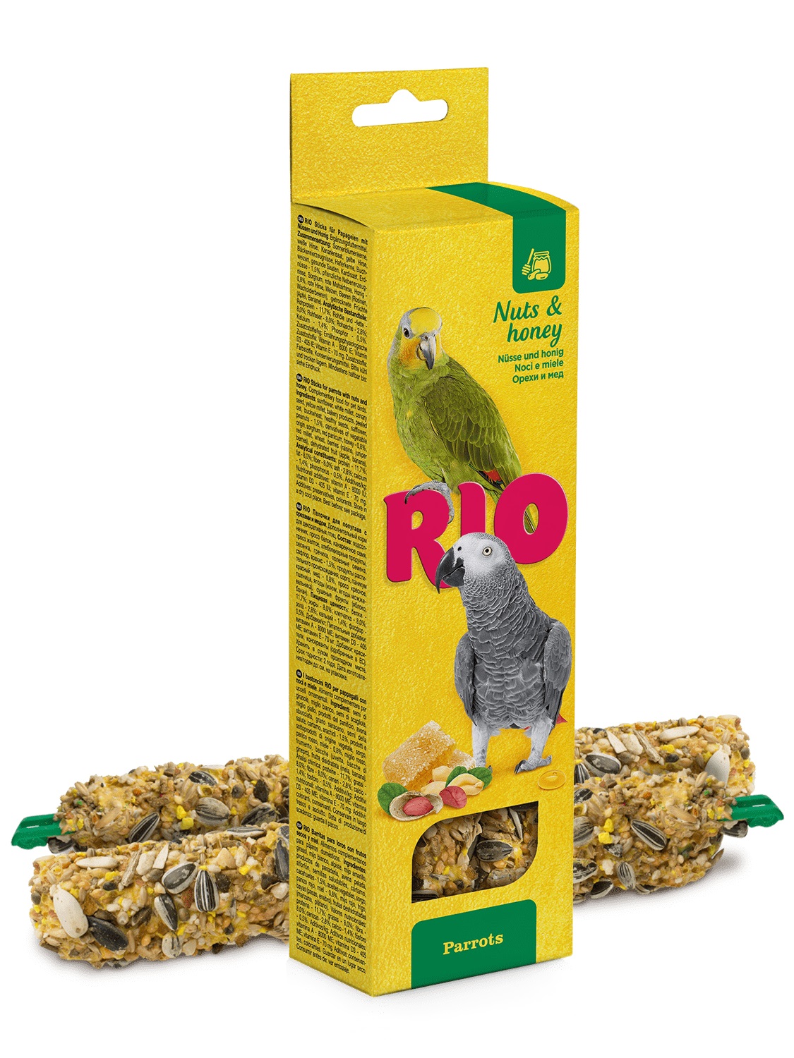 Палочки для попугаев Rio 90 г n2 с медом и орехами