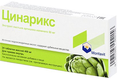 Цинарикс тб п/о 400мг N 24