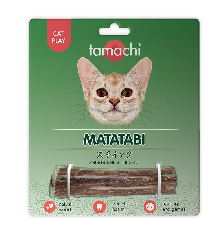 Палочки жевательные мататаби для кошек Tamachi matatabi n3