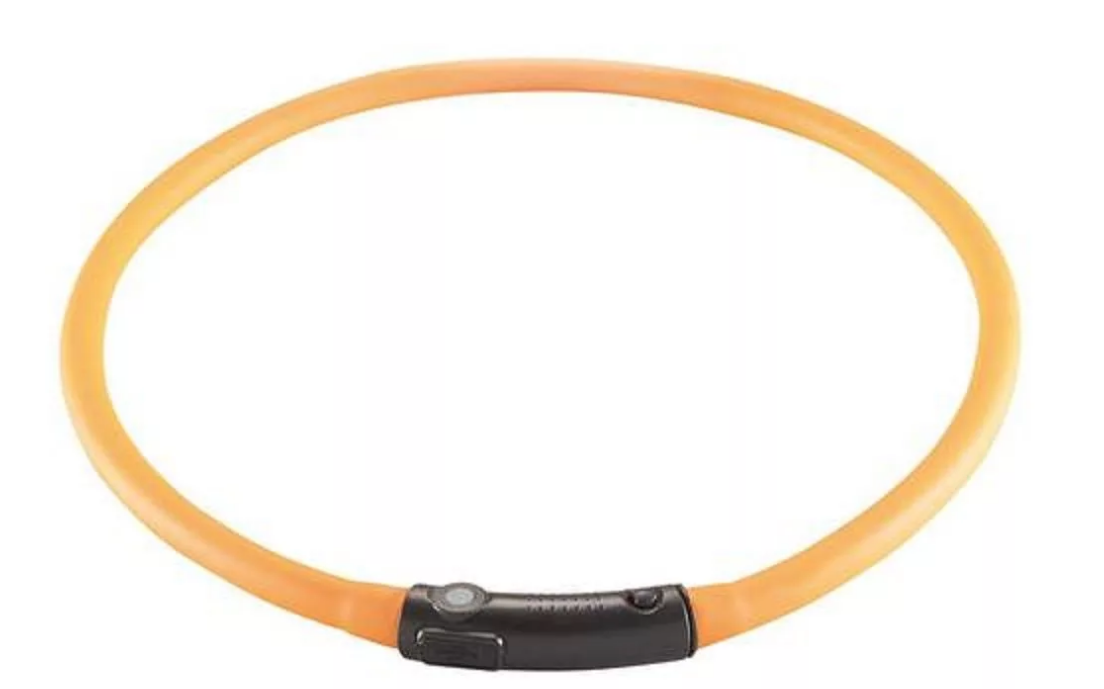 Шнурок светящийся на шею оранжевый Hunter led yukon 20-70см