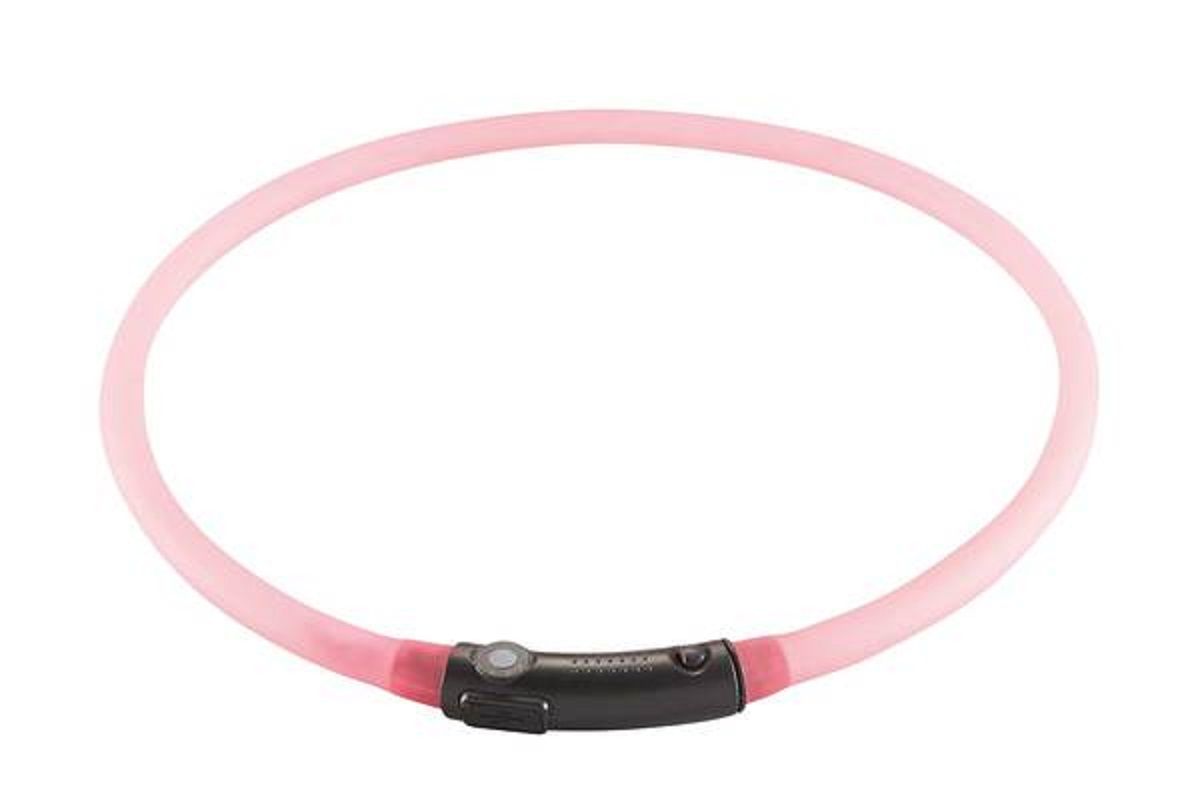 Шнурок светящийся на шею розовый Hunter led yukon 20-70см