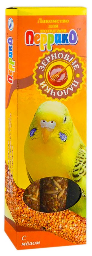 Палочки зерновые для попугаев Перрико 100 г n2 с медом