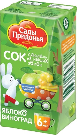 САДЫ ПРИДОНЬЯ сок Яблоко/Виноград 125мл Сады придонья