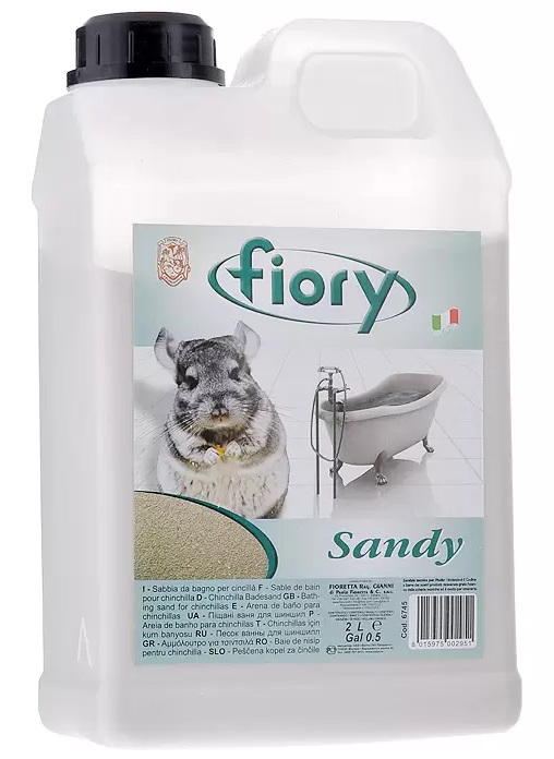 Песок для шиншилл Fiory 1.3 кг/2л sandy