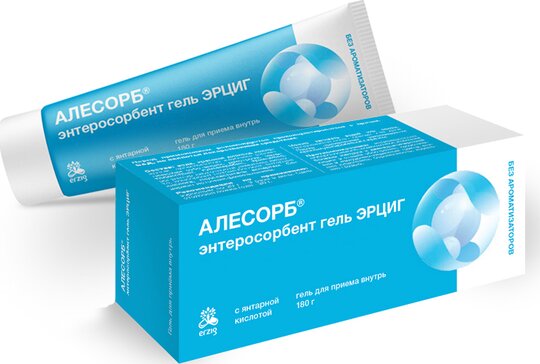 Алесорб энтеросорбент гель д/внут прим  туба 180г N 1