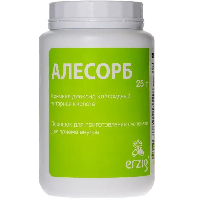 Алесорб порошок д/сусп  внутр 25г N 1