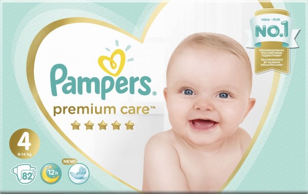 Подгузники Pampers Premium Care (размер 4) 9-14кг N 37