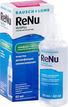Renu MultiPlus р-р для контактных линз 60мл универсальный + контейнер