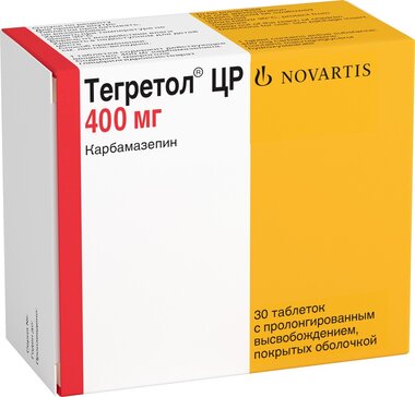 Тегретол ЦР ретард тб п/о 400мг N 30