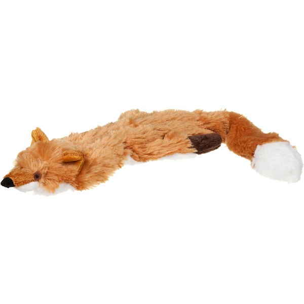 Игрушка лисичка с двумя пищалками для собак Gigwi мех 9см