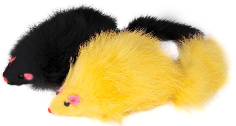 Игрушка мышь для кошек цветная Triol n3 m003nc