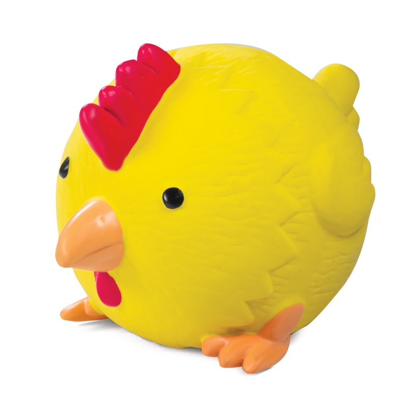 Игрушка мяч-цыпленок для собак Triol латекс 10 см
