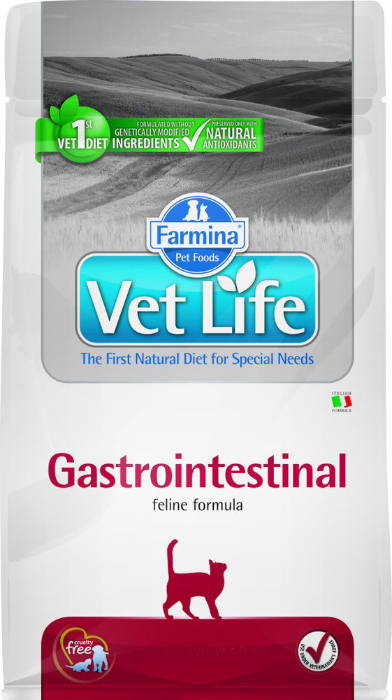 Корм для кошек с заболеваниями жкт Farmina vet life cat gastrointestinal 400 г