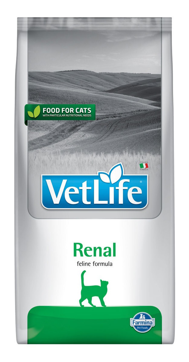 Корм для кошек с почечной недостаточностью Farmina vet life cat renal 2 кг
