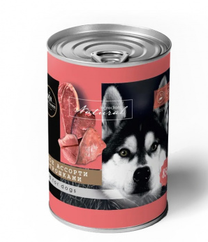 Корм для собак Secret premium паштет 340 г бан. мясное ассорти с потрошками